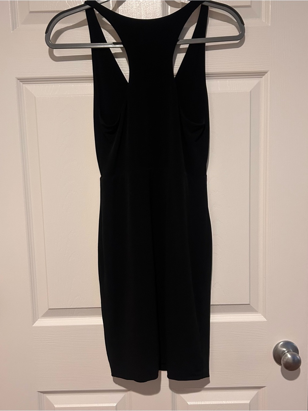 Leith for Nordstrom Black Racerback Tank Dress - Minimalist Cool Girl Style - Picture 3 of 10